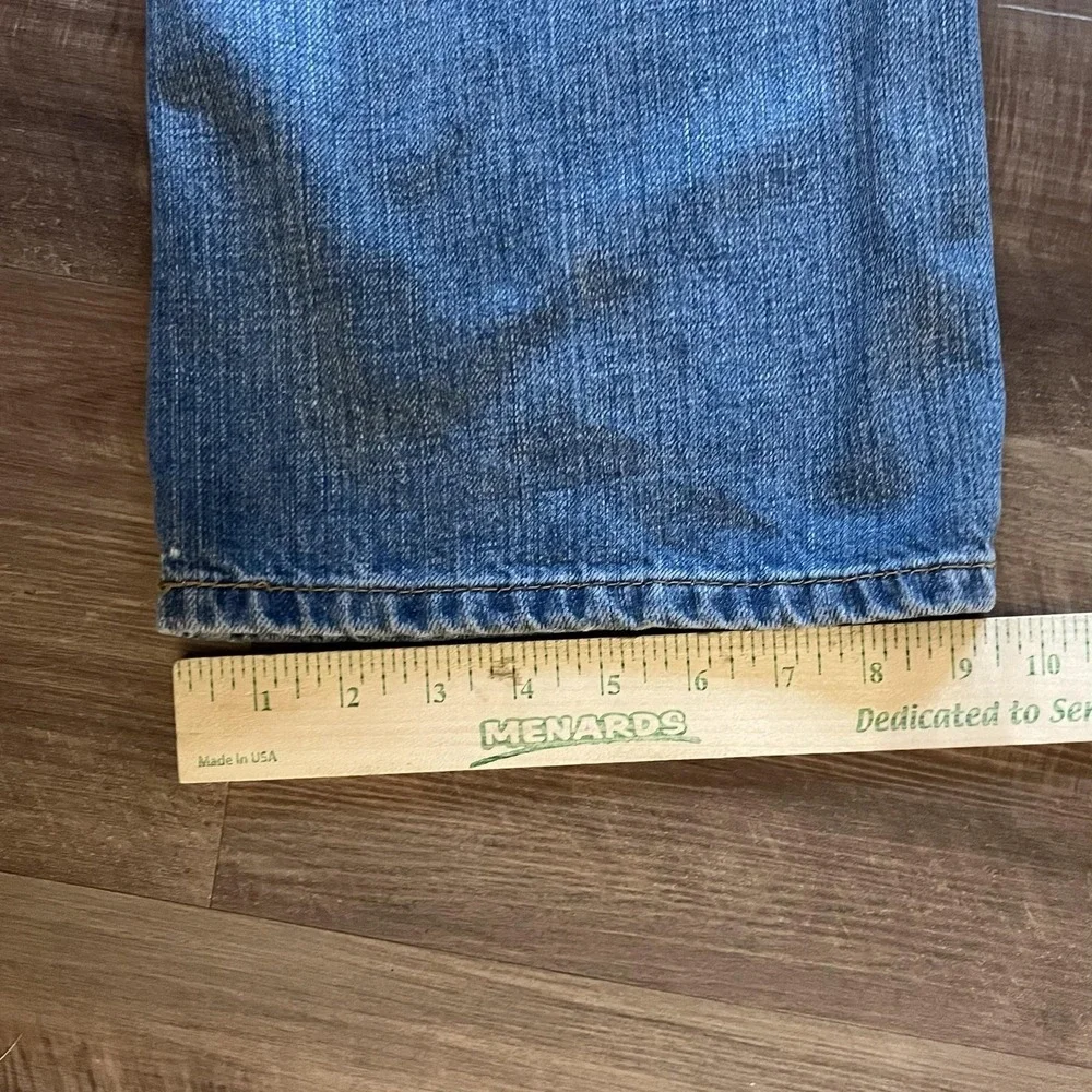 Levis 527 Jeans Mens 36x32 Blue Medium Wash Slim Bootcut Low Rise Denim